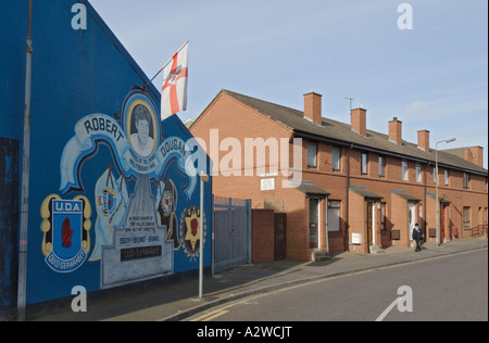 L'Irlande du Nord Belfast Sandy Row wall mural Banque D'Images