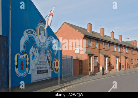 L'Irlande du Nord Belfast Sandy Row wall mural Banque D'Images