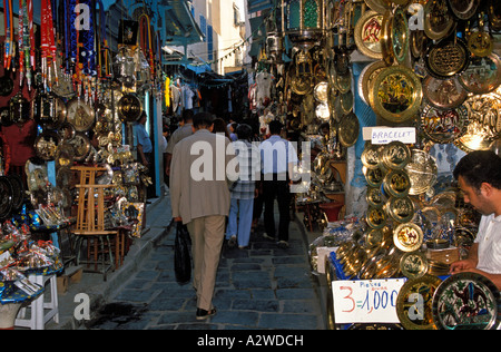 Tunisie Tunis la Médina rue Jamaa ez Zitouna Banque D'Images