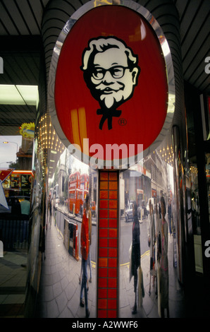 'Kentucky Fried Chicken' signer London, UK Banque D'Images