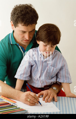 Piscine close-up of hot man jeune garçon enfant comment faire un dessin. Banque D'Images