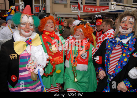Fêtards carnaval à Cologne Banque D'Images