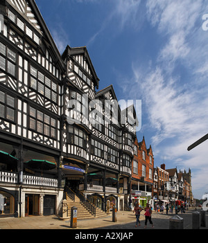 High Cross dans le centre de Chester, Cheshire, Angleterre Banque D'Images