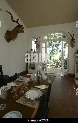 Salle à manger de l'Ernest Hemingway dans sa maison à Cuba Banque D'Images