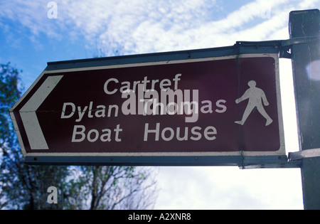 Au sud-ouest du pays de Galles Angleterre Thomas Dylan boat house Banque D'Images