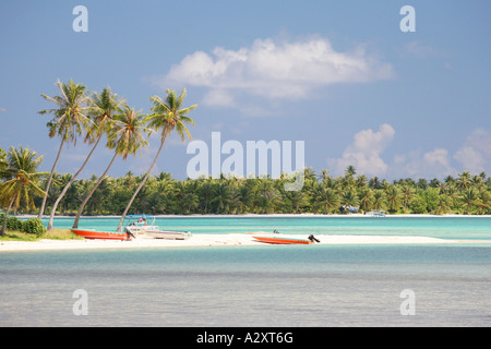 Plage Maupiti Polynésie Française Banque D'Images