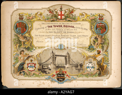 Ouverture de Tower Bridge Banque D'Images