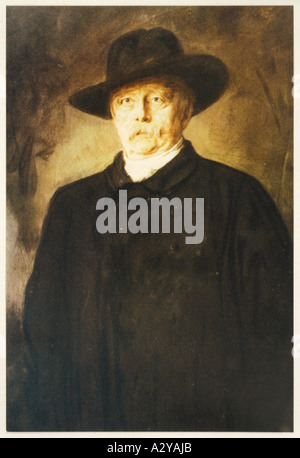 Portrait de Bismarck Banque D'Images