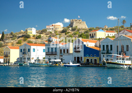 Kastellorizo port Banque D'Images