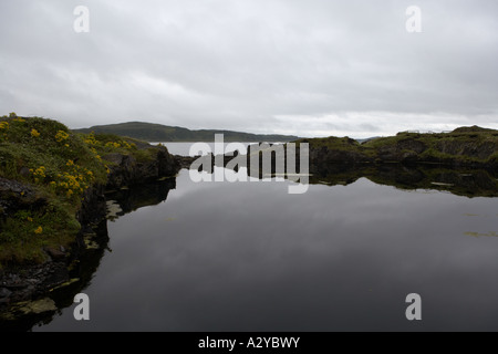 Une ardoise sur Easdale Island, au large de la côte ouest de l'Écosse. Banque D'Images