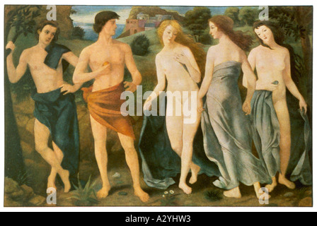 Le jugement de Paris Banque D'Images