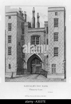 Lincolns Inn Gate Banque D'Images