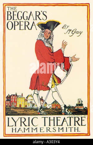 Beggars Opera Poster Banque D'Images