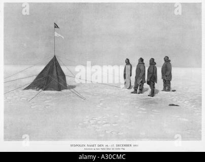 L'Amundsen Flag Banque D'Images