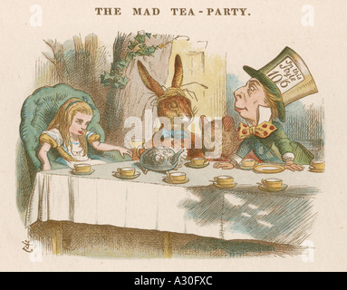 Mad Hatters Tea Party Banque D'Images