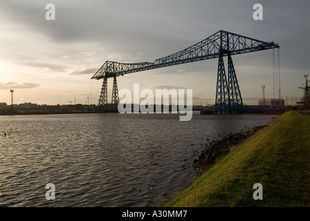 Transporter Bridge, Middlesborough, Teeside, le nord de l'Angleterre Banque D'Images