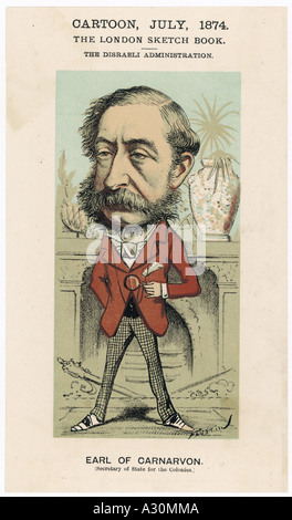 Henry 4e comte Carnarvon Banque D'Images