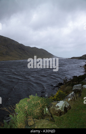Stormy Lough Muck Banque D'Images