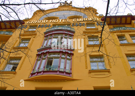 L'hôtel Europa Nouvelle Ville Prague République Tchèque Banque D'Images