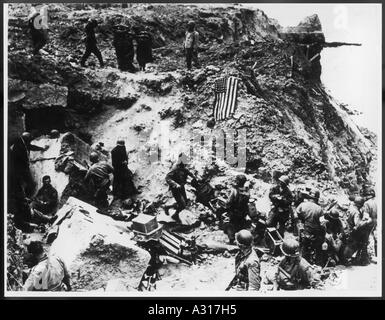 Avec les prisonniers américains Banque D'Images