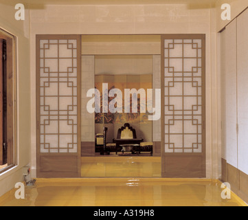 Traditionnel Coréen et chambre normale. Banque D'Images