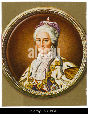 Miniature par Catherine II. Banque D'Images