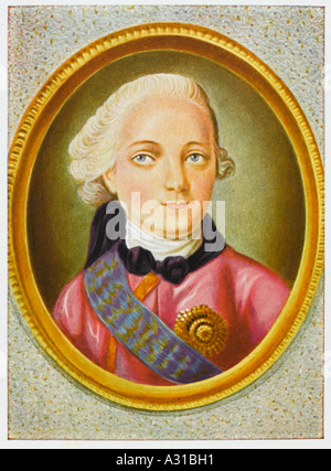 Paul I Russie monde miniature Banque D'Images