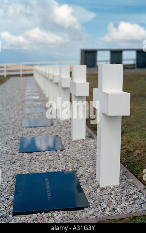 Cimetière militaire de l'Argentine, (Cementerio de Darwin) Darwin, East Falkland, îles Falkland, l'Atlantique Sud Banque D'Images