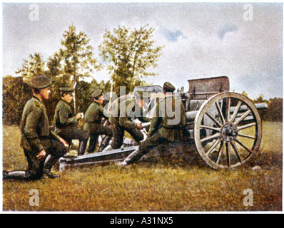 Artillerie russe 1914 Banque D'Images