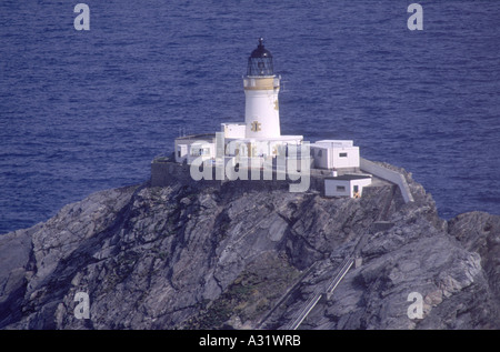 Muckle Flugga Light House le plus au nord du Royaume-Uni. GPL 2898-225 Banque D'Images