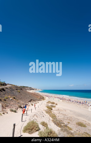 Plage de Butihondo, Jandia (Morro Jable), Fuerteventura, Îles Canaries, Espagne Banque D'Images