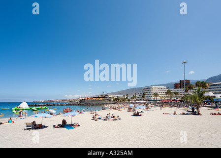 La plage de la Pinta, Costa Adeje, Playa de las Americas, Tenerife, Canaries, Espagne Banque D'Images