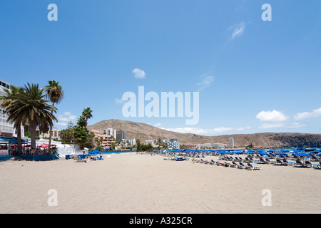 Main Beach, Los Cristianos, Tenerife, Canaries, Espagne Banque D'Images