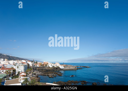 Vue sur Playa San Telmo, Puerto de la Cruz, Tenerife, Canaries, Espagne Banque D'Images