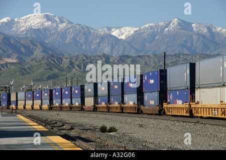 Train Intermodal Amérique du Palm Springs USA Banque D'Images