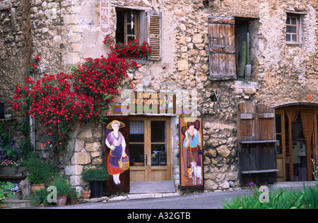 Artistes Boutique rustique à Auguines en Provence France Banque D'Images