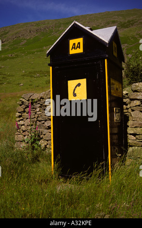 Appel d'urgence AA fort Cumbria England UK Royaume-Uni GB Grande Bretagne Banque D'Images