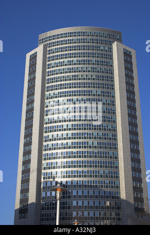 La tour de cristal d'éminents dans le quartier des affaires de Sloterdijk Téléport Amsterdam Pays-Bas Banque D'Images