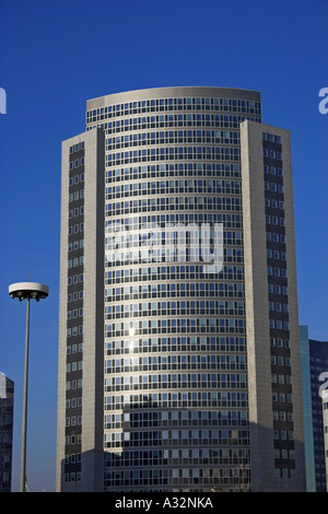 La tour de cristal, Teleport/Sloterdijk, quartier des affaires d'Amsterdam, Pays-Bas Banque D'Images