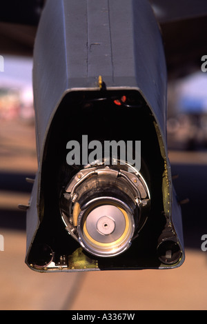 Boeing KC-10A Extender exploités par l'US Air Force. Air-air dans le ravitaillement en vol buse en close-up Banque D'Images