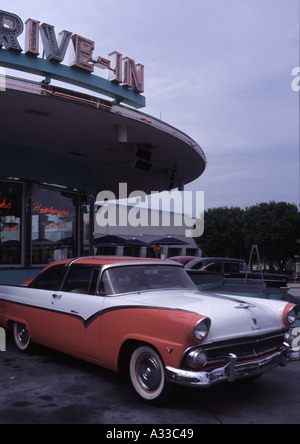 American Drive-In Diner Banque D'Images