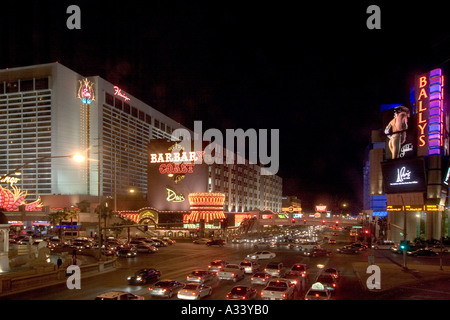 Barbary Coast Casino et le trafic sur le Strip Las Vegas Nevada NV USA Banque D'Images