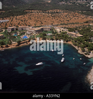 Vue aérienne sur Mardaval près de Puerto Portals Calvia Espagne Iles Baléares Majorque SW 13 Août 2005 Banque D'Images