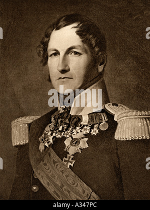 Leopold Georges Chretien Frederick 1790 1865 Roi des Belges 1831 1865 oncle de la reine Victoria Banque D'Images