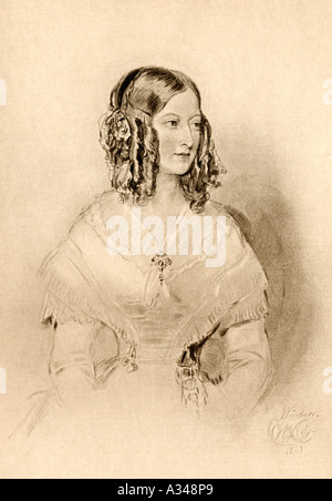 La princesse Victoria de Saxe-cobourg et Gotha, duchesse de Nemours, 1822 - 1857. Banque D'Images