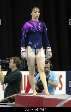 Elizabeth Tweddle gymnaste numéro un britannique Banque D'Images