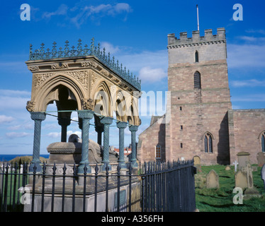 Grace Darling's tomb à st aidan's churchyard, bamburgh, Northumberland, England, UK. Banque D'Images