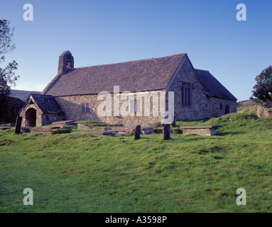 Llangelynin ancienne église, Conwy, Gwynedd, au nord du Pays de Galles, Royaume-Uni. Banque D'Images