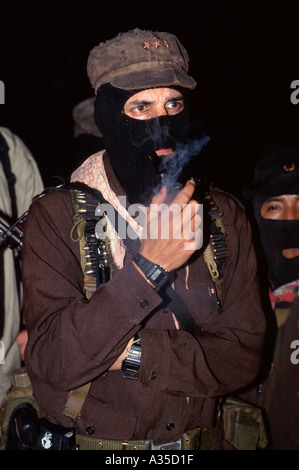 Le sous-commandant Marcos chef de l'EZLN au Chiapas au Mexique Banque D'Images