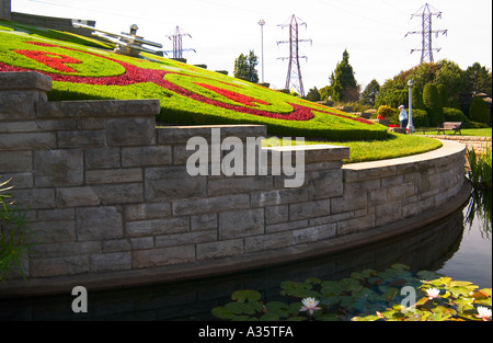 Stock photo d'affichage de l'horloge florale Canada Niagara Falls Banque D'Images